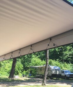 Camco 42733 Fabric Party Light Holders, Black, 7 Pack Awning Light Holder 7 81 WU2WiPL