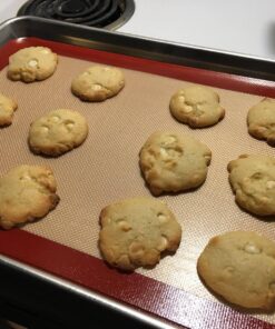 Silicone Baking Mat - Set of 2 Half Sheet (Thick & Large 11 5/8" x 16 1/2") - Non Stick Silicon Liner for Bake Pans & Rolling - Macaron/Pastry/Cookie/Bun/Bread Making - Professional Grade Nonstick Half Sheet 2pk 31 81 X T H79L 4