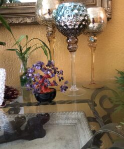 Parma77 Amethyst Crystal Tree, Purple Healing Crystals Gemstones Bonsai Money Tree, Purple Room Decor Cubicle Office Desk Decor for Women, Feng Shui Wealth and Luck Spiritual Gifts for Women 38 81 XBtF65TL