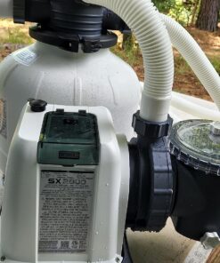 INTEX QS500 Krystal Clear Saltwater Chlorine System for Above Ground Pools: Keeps Water – Removes Bacteria Reduces Chemical Use Sleek Control Panel with Buttons Up to 7000 Gallon Pools Saltwater System with E.C.O. (Electrocatalytic Oxidation) 29 81 YAoOWhbL