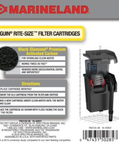 Marineland Penguin Rite-Size Cartridge,power filter cartridge, fit penguin 75 & 100,6 count 6-Count Size A 17 81 Z7Ovt6dL 1