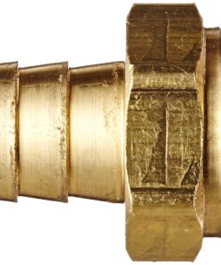 Alternative view of Anderson Metals - 57001-0808 57001 Brass Hose Fitting, Adapter, 1/2" Barb x 1/2" NPT Male Pipe
