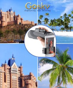 Gosky 12X50 High Power Prism Monocular Smartphone Holder and Handheld Tripod Kit- Waterproof/Fog-Proof/Shockproof Grip Scope -for Hiking,Hunting,Climbing,Birdwatching Watching Wildlife and Scenery 12x50 Monocular +Phone Holder+Handheld Tripod 24 81 aIf7yAL