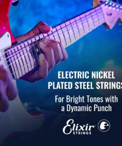 Elixir Strings - Nickel Plated Steel Electric Guitar Strings with NANOWEB Coating - Elixir Electric Guitar Strings - Medium (.011-.049) Medium (.011-.049) 1 Pack 12 81 aagQbX3L
