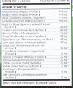 Host Defense, MyCommunity Capsules, Advanced Immune Support, Mushroom Supplement with Lion’s Mane and Reishi, Unflavored, 120 120 Count (Pack of 1) Standard Packaging 21 81 b1yvp3QL