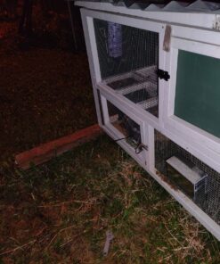 Pet Lodge® Small Animal Feeder with Lid and Sifter Bottom | Outdoor Gravity Feeder for Rabbits, Ferrets and Other Small Animals | Heavy Duty and Durable 9 81 b7AgY2GL