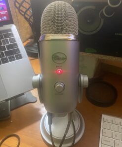 Logitech for Creators Blue Yeti USB Microphone for Gaming, Streaming, Podcasting, Twitch, YouTube, Discord, Recording for PC and Mac, 4 Polar Patterns, Studio Quality Sound, Plug & Play-Silver 37 81 bPldiQ2L