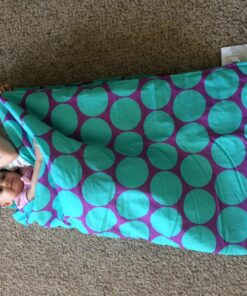 Wildkin Original Nap Mat with Reusable Pillow for Boys and Girls, Perfect for Elementary Sleeping Mat, Features Hook and Loop Fastener, Soft Cotton Blend Materials Nap Mat for Kids (Big Dot Aqua) Big Dot Aqua 22 81 baFQHDdL