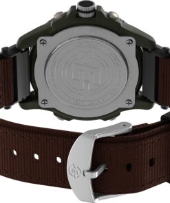 Timex Men's T45181 Expedition Resin Combo Brown/Green Nylon Strap Watch 20 81 cXFITMnL 1