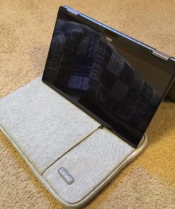 Lacdo 11 inch Chromebook Case Laptop Sleeve for 11.6" Samsung Lenovo Dell Acer Chromebook R11 | ASUS C202 | HP Stream/ProBook | 11.6" MacBook Air | Surface Pro X 7 6 Water Repellent Computer Bag, Grey 30 81 d653xdL