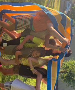 KINDEN Teamwork Games Group Learning Activity Fun Playing Run Mat for Kids and Adults Field Day Game Color002-20ft 19 81 dsSAMgCL