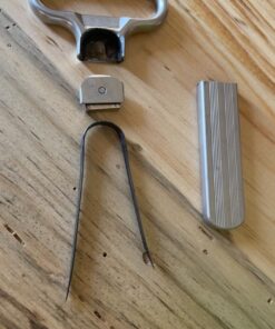 Monopol Westmark Germany Steel Two-Prong Cork Puller with Cover (Silver Satin) Chrome 29 81 ekhwEPvL