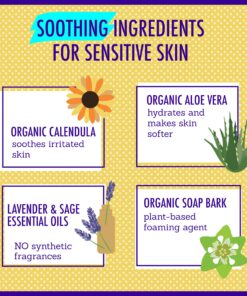 California Baby Calendula Bubble Bath | Calming Lavender Scent | 100% Plant-Based Ingredients (USDA Certified) | Allergy Friendly | Babies, Adults & Kids Bubble Bath | Ideal for Sensitive Skin | Free Bubble Wand Included | 384 mL / 13 fl. oz. 15 81 et1GvobL