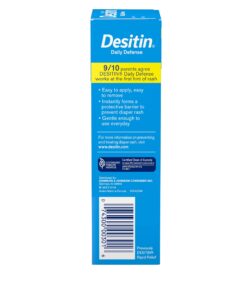 Desitin Daily Defense Baby Diaper Rash Cream with Zinc Oxide to Treat, Relieve & Prevent diaper rash, Hypoallergenic, Dye-, Phthalate- & Paraben-Free, 4 oz 4 Ounce (Pack of 1) 33 81 fMJkZ1BL 1