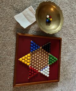 Marbles for Chinese Checkers, 60 pc, 10 each of 6 colors - Made in USA. 8 81 h9uOH4cL