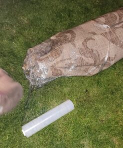 Stretch Film, KAMOTA Stretch Wrap with Handles Industrial Strength, Moving Wrapping Plastic Roll, Shrink Wrap for Pallet Wrap, 15" x 1000 Feet, 4 Pack, 60 Gauge 17 81 ihEPkwmL