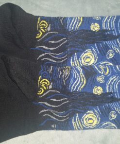 Hot Sox Women's Fun Famous Paintings Crew Socks-1 Pair Pack-Cool & Artistic Gifts 4-10 Starry Night (Royal Blue) 12 81 jJus1BVL