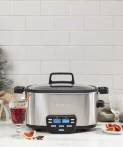 Alternative view of Cuisinart MSC-600 3-In-1 Cook Central 6-Quart Multi-Cooker: Slow Cooker, Brown/Saute, Steamer, Silver