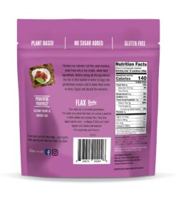 Flackers Organic Flax Seed Crackers Cinnamon & Currants, 5 Ounce 1 Pack, Gluten Free, Non GMO, Vegan, Naturally Sweet 5.00 Ounce (Pack of 1) 6 81 lBxCY3aL
