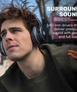 Raycon Everyday Wireless Bluetooth Over Ear Headphones, with Active Noise Cancelling, Awareness Mode and Built in Microphone, IPX 4 Water Resistance, 38 Hours of Battery Life (Rose Gold) Rose Gold 25 81 mMhdPEjL