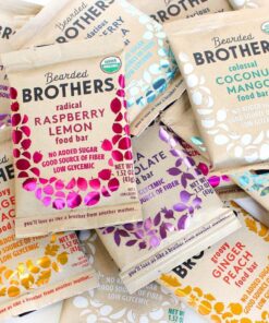 Bearded Brothers Organic Vegan Energy Bars - Gluten & Soy Free, Paleo, Whole 30 | Non GMO, Low Glycemic, High Protein, Fiber | 12pk Six Flavor Variety Variety Case 12 Count (Pack of 1) 14 81 nOwI605L
