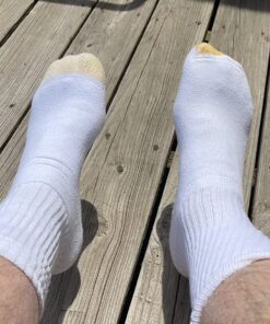 GOLDTOE Men's 656S Cotton Crew Athletic Socks, Multipairs Sport Large 6 White (6-pairs) 30 81 nbhm6mUL