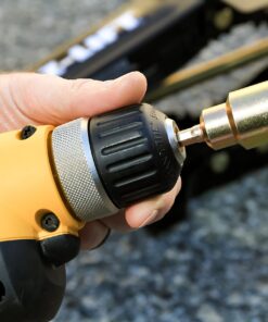 Camco Camper/RV Scissor Jack Drill Adapter Socket | Designed for 1/4-Inch Hex Quick Connect Chucks | Forged of Carbon Steel & Zinc Plated for Corrosion-Resistance (48865) 8 81 oXsZDraL