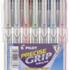 Pilot, Precise Grip Liquid Ink Rolling Ball Stick Pens, Extra Fine Point 0.5 mm, Assorted Colors, Pack of 7 70 81 ogQWXscL