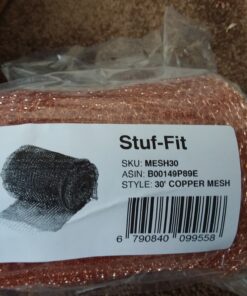 Stuff-fit - DS8044 Copper Mesh for Mouse Rat Rodent Control as Well as Bat Snell Control 30 Foot Roll, Full Size 22 81 qKPby2IL