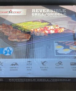 Camp Chef Reversible Pre-Seasoned Cast Iron Griddle, Cooking Surface 14 in. x 16 17 81 qjkh1WzL
