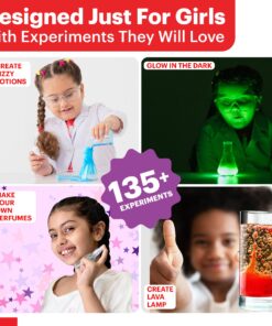 Doctor Jupiter Girls Science Kit for Kids Ages 8-10-12-14 | Gift Ideas for Birthday, Christmas for 8,9,10,11,12 Year Old Girls| 6-8 Experiments of Different Sciences| STEM Learning & Educational Toys Science Kit: Girls 10 81 rItGB2uL