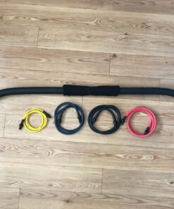 Original Gorilla Bow Portable Home Gym Resistance Bands and Bar System for Travel, Fitness, Weightlifting and Exercise Kit, Full Body Workout Equipment Set Original Bow, Black, Base Bundle 31 81 rIttq4sL