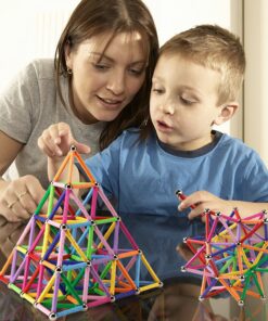 MONILON 160 Pcs Magnet Building Sticks Kids Toys, Lengthen Magnetic Construction Building Blocks Set 3D Brain Training Learning Educational DIY STEM Toys 23 81 toB7m L