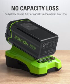 Greenworks 40V 4.0Ah Lithium-Ion Battery (Genuine Greenworks Battery / 75+ Compatible Tools) 4.0Ah Battery 33 81 uVydaVUL