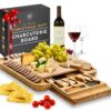 Charcuterie Boards Gift Set - Elegant Gifts for Women - Bambüsi Cheese Board Set with Serving Utensils - House Warming Gifts New Home, Wedding Gifts, Kitchen Gadget & Wine Gifts for Christmas 42 81 vaJn2vVL