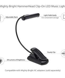 Alternative view of Mighty Bright 54810 Hammerhead Music Stand Light 1 Black