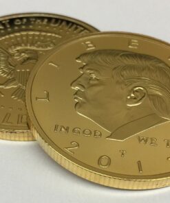 Aizics Mint Trump Coin 2017 Gold Inaugural Eagle Commemorative Donald Trump Coin 38mm. 45th President of The United States of America Certificate of Authenticity M.A.G.A. POTUS 14 81 wQeF c4L