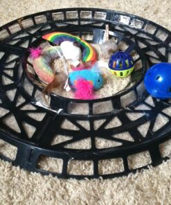 PetSafe SlimCat Meal-Dispensing Cat Toy, Great for Food or Treats, Blue, for All Breed Sizes 27 81 wecYTOvL