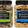 Kirkland Signature Unsalted Mixed Nuts and Unsalted Cashews Bundle - Includes Kirkland Signature Extra Fancy Unsalted Mixed Nuts (2.5 LB) and Whole Fancy Unsalted Cashews (2.5 LB)