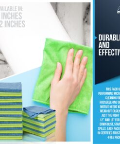 Zwipes Microfiber Towel Cleaning Cloths, 36 Pack, Assorted, (737) 36-Pack 14 81 yulcxRML