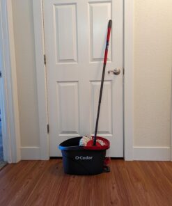 O-Cedar EasyWring Microfiber Spin Mop, Bucket Floor Cleaning System, Red, Gray 55 81 z5dTFlbL