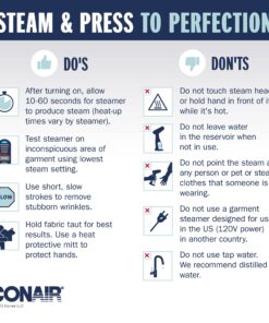 Conair Handheld Garment Steamer for Clothes, ExtremeSteam 1200W, Portable Handheld Design,White/Blue White/Blue 34 81 z9N TCJL