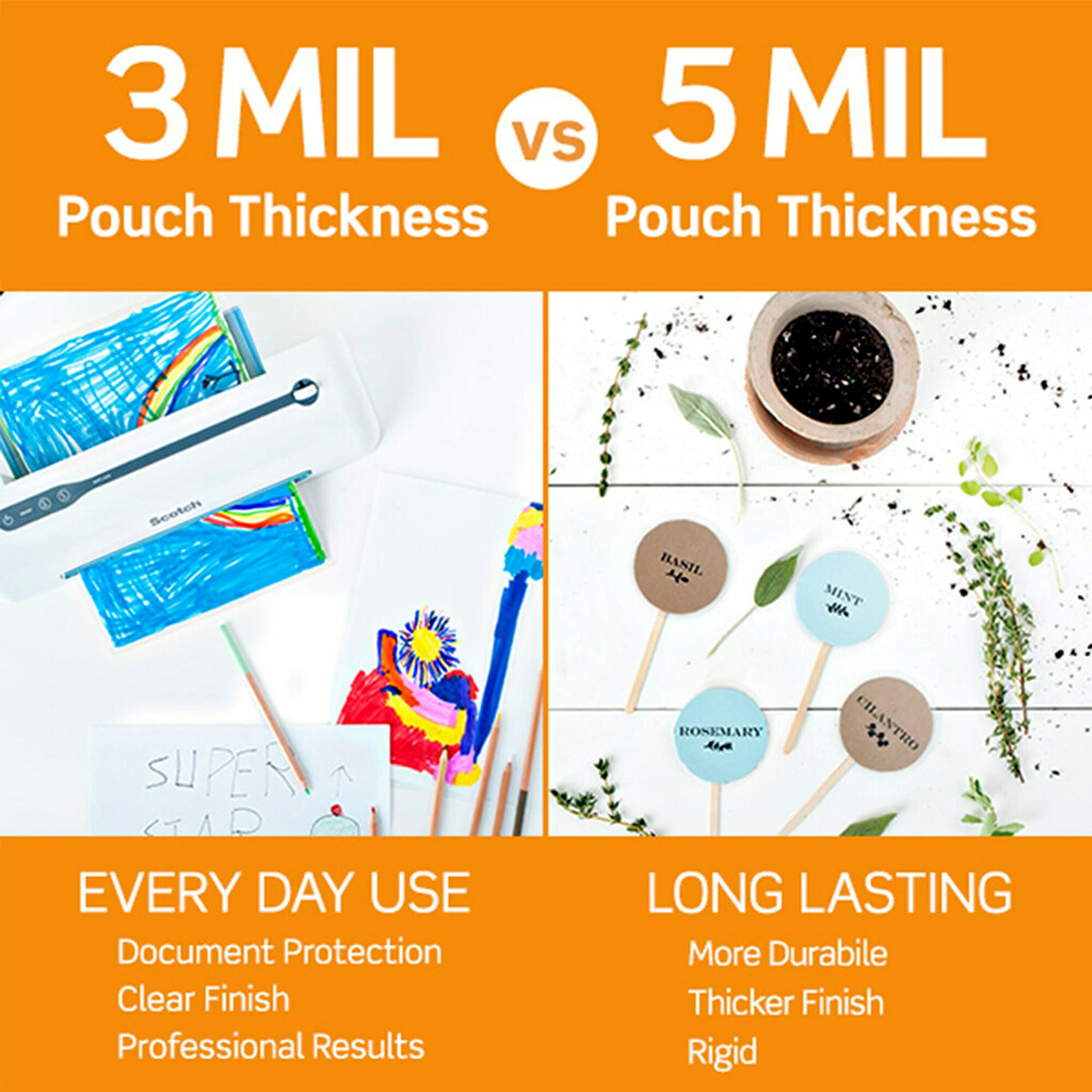 Scotch Thermal Laminating Pouches, Laminate Homemade Ornaments, Christmas Banners and Gift Tags, For Use With Thermal Laminators, 8.9 x 11.4 Inches, Letter Size Sheets, 100-Pack 5 Scotch Thermal Laminating Pouches, Laminate Homemade Ornaments, Christmas Banners and Gift Tags, For Use With Thermal Laminators, 8.9 x 11.4 Inches, Letter Size Sheets, 100-Pack - Image 5