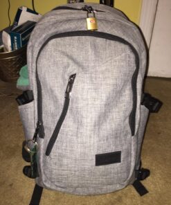 Mancro Laptop Backpack for Travel, Anti-theft Laptop Backpack for Men Business Backpack Work Daypack with USB Charging Port, Grey 15.6 inch 48 810 0 LyhNL