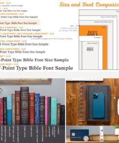 KJV Holy Bible, Standard Size, Burgundy Faux Leather w/Thumb Index and Ribbon Marker, Red Letter, King James Version 33 810 ybEhZ9L