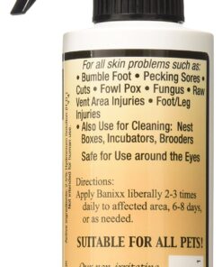 Banixx for Pecking Sores, Bumble Foot, Fowl Pox, Raw Vent Area Infection, Chicken Leg/Foot Injuries 6 8100ZRDMjML