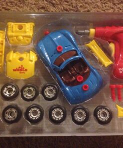 Liberty Imports Take Apart Racing Car Toys - Build Your Own Assembly Vehicle with 30 Piece Constructions Set and Working Electric Drill - Engine Sounds & Lights 26 81014upt68L
