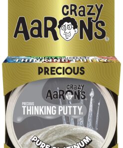 Crazy Aaron’s Thinking Putty (1.6 oz) Precious Metals Pure Platinum Sparkle Putty - Never Dries Out 12 8101FlYlz5L