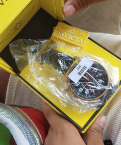 Invicta Men's I-Force Left Handed Quartz Watch with Leather Strap, Black (Model: 3330) 30 8101u0rradL