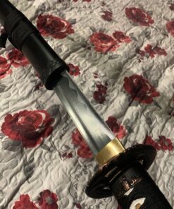 Vulcan Gear Traditional Japanese Handmade Sharp Katana Samurai Sword with Scabbard and Sword Stand Dragon Tsuba 45 8102DAKqL